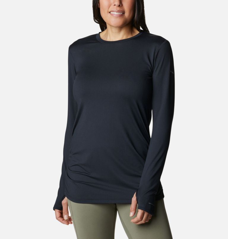 Thumbnail: T-shirt Technique Manches Longues Leslie Falls Femme, Color: Black, image 1