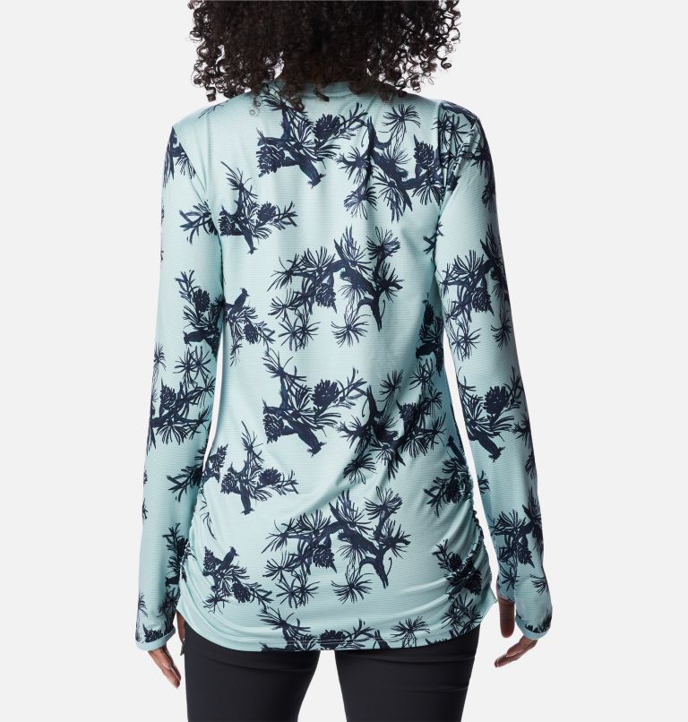 Leslie Falls Long Sleeve | 321 | M, Color: Aqua Haze Pinecones, image 2