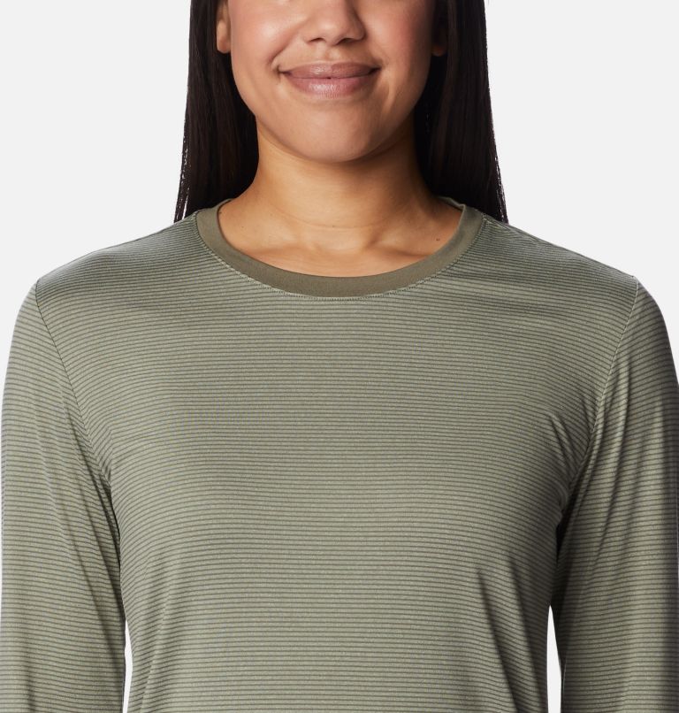 Women's Leslie Falls Long Sleeve Shirt, Color: Stone Green, image 4