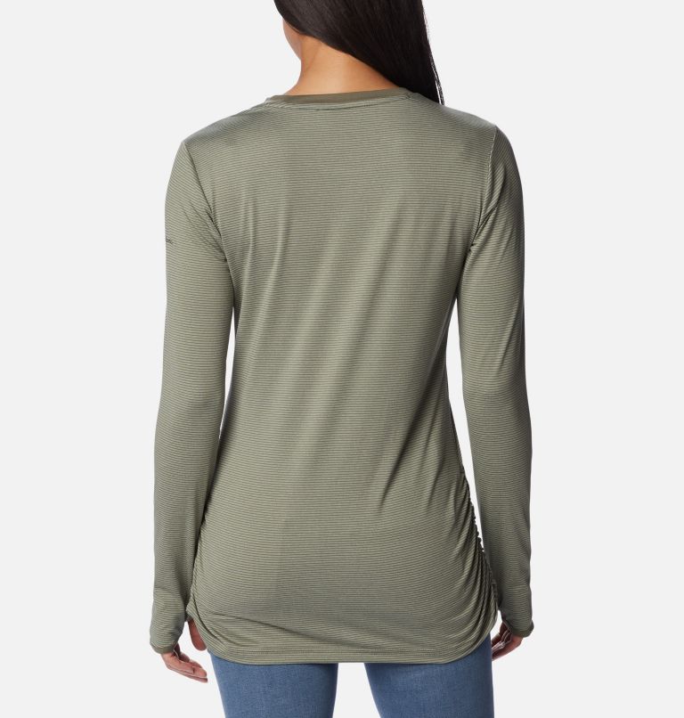 Women's Leslie Falls Long Sleeve Shirt, Color: Stone Green, image 2