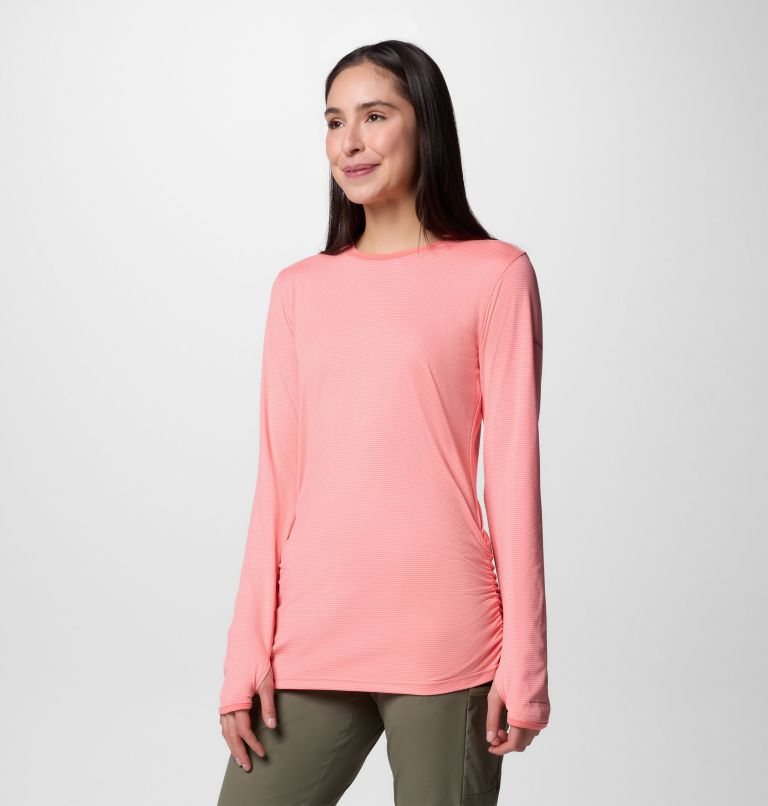 Women's Leslie Falls Long Sleeve Shirt, Color: Alpenglow, image 3