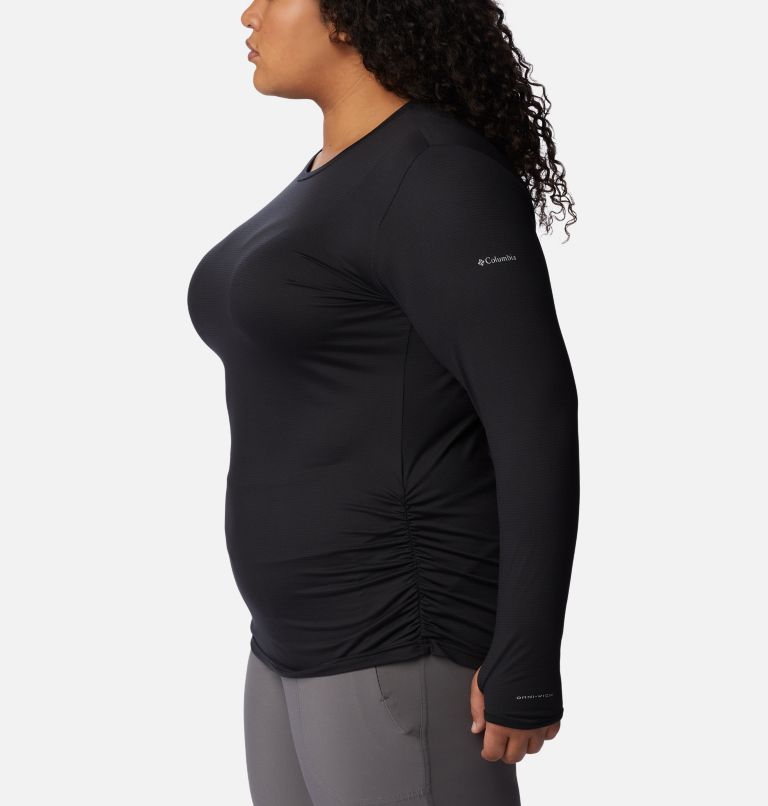 Women's Leslie Falls Long Sleeve Shirt - Plus Size, Color: Black, image 3