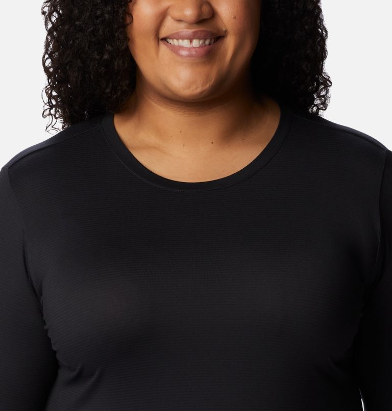 Thumbnail: Women's Leslie Falls Long Sleeve Shirt - Plus Size, Color: Black, image 4