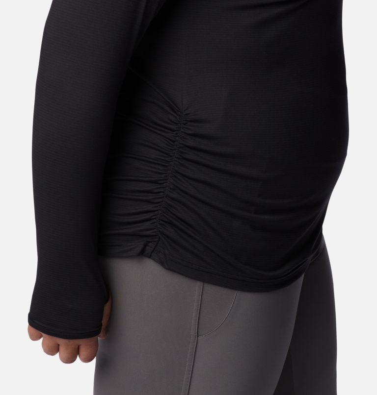 Women's Leslie Falls Long Sleeve Shirt - Plus Size, Color: Black, image 6
