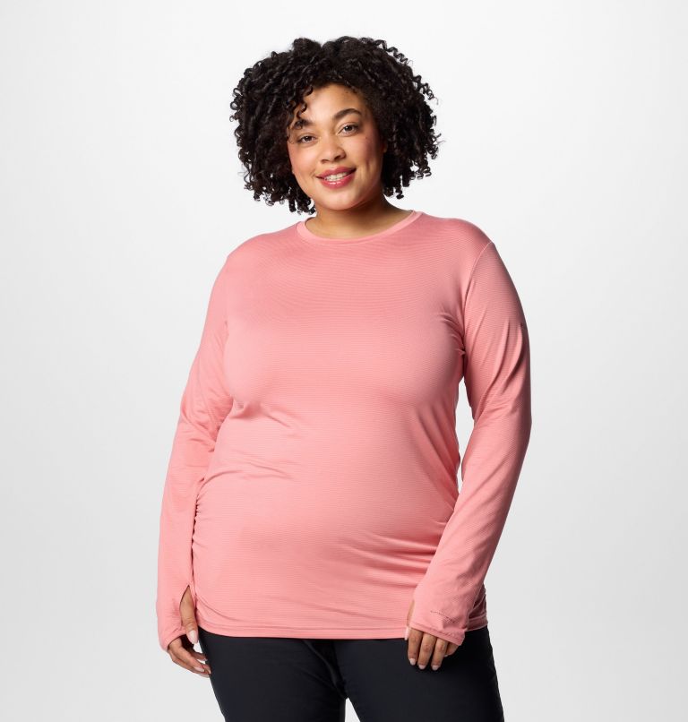 Women's Leslie Falls Long Sleeve Shirt - Plus Size, Color: Pink Agave, image 1