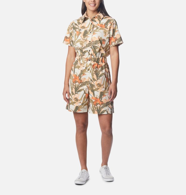 Silver Ridge Utility Romper | 191 | XS, Color: Chalk, Floriculture, image 3