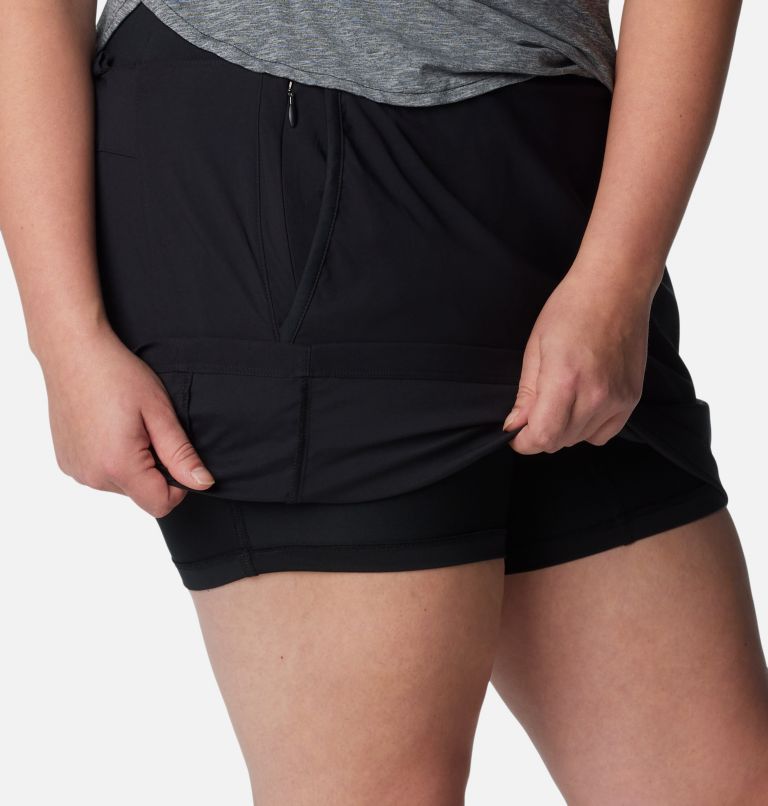 Thumbnail: Women's Leslie Falls Skort - Plus Size, Color: Black, image 6