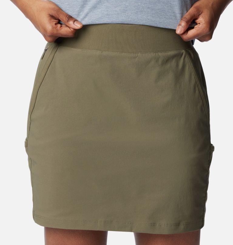 Women's Leslie Falls Skort, Color: Stone Green, image 4