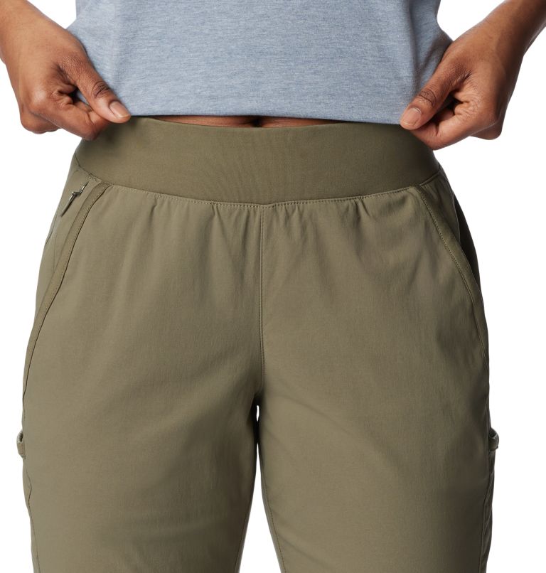 Women's Leslie Falls Capris, Color: Stone Green, image 4