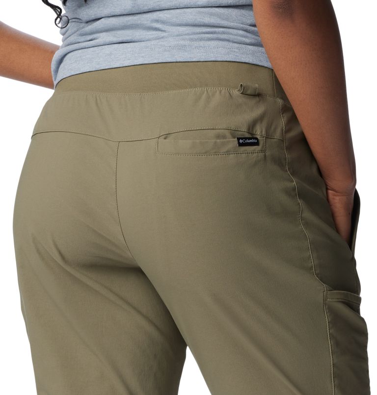 Women's Leslie Falls Capris, Color: Stone Green, image 5