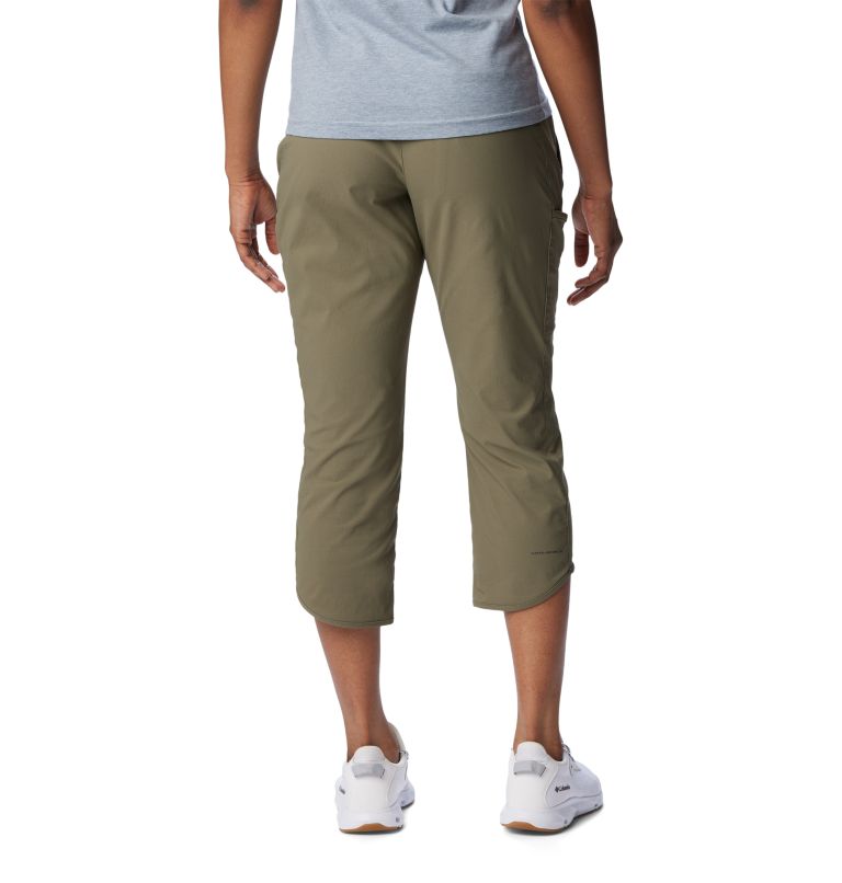 Women Cargo Capri Pants Casual Knee Capris With Side Pockets High