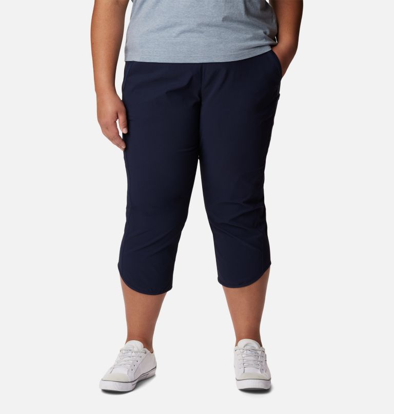 Waterfall Plus Size Woman Sport Knit Capri Pant PSW-6070