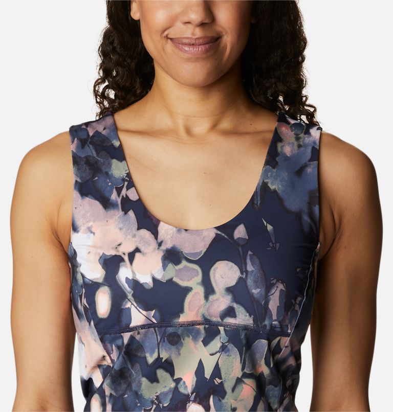 Women's Boundless Trek Tank, Color: Nocturnal, Impressions, image 4