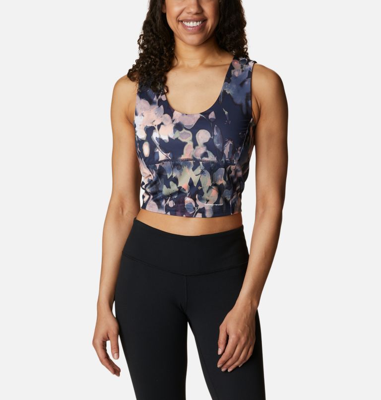 Women's Boundless Trek Tank, Color: Nocturnal, Impressions, image 1