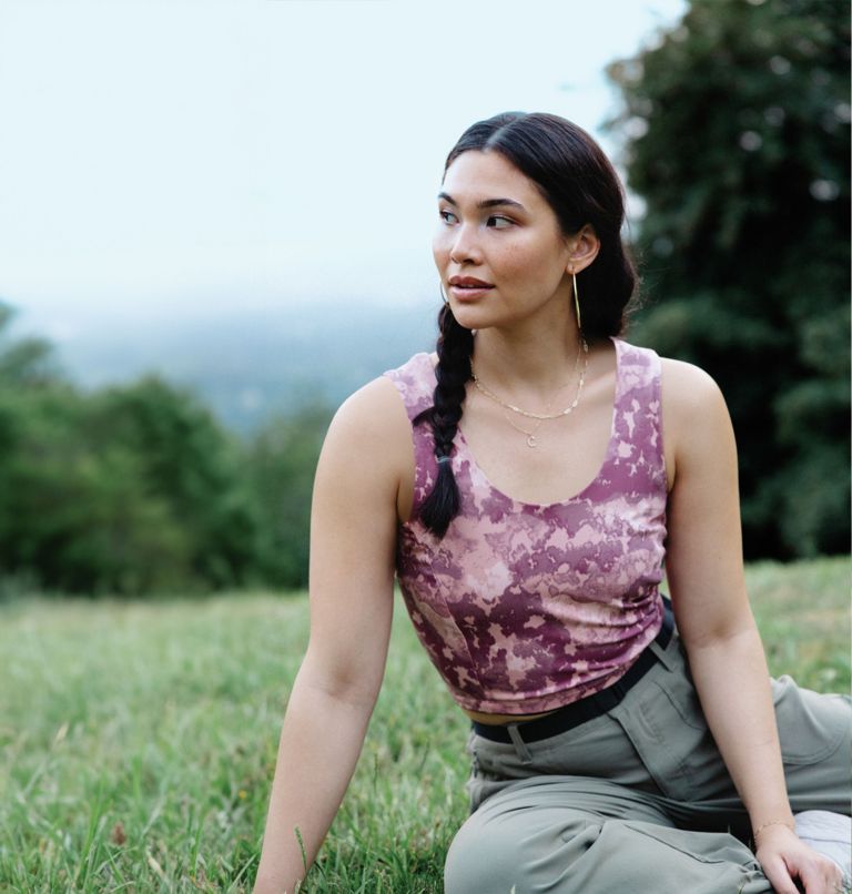 Débardeur Technique Boundless Trek Femme, Color: Eraser Pink Deco Camo, image 6