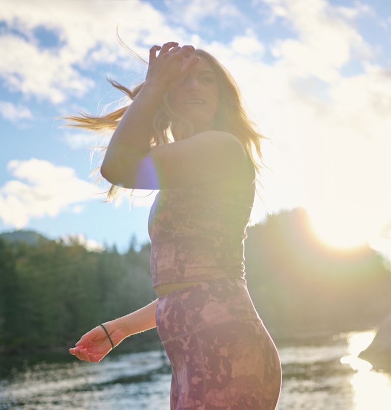Débardeur Technique Boundless Trek Femme, Color: Eraser Pink Deco Camo, image 8