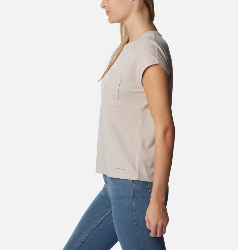 Thumbnail: Women's Boundless Trek T-Shirt, Color: Dark Stone, image 3