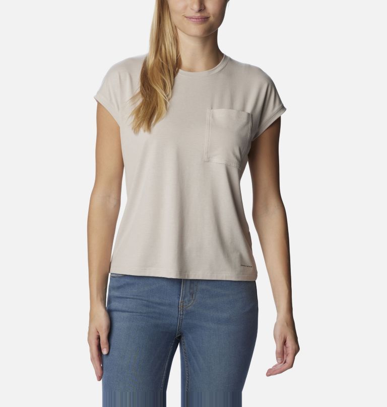 Women's Boundless Trek T-Shirt, Color: Dark Stone, image 1