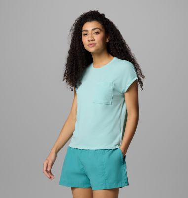 Women's Boundless Trek Technical T-Shirt, Color: Spray, image 15