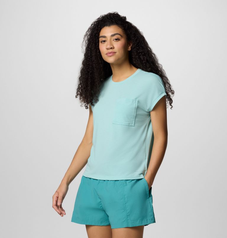 T-shirt tecnica Boundless Trek da donna, Color: Spray, image 3