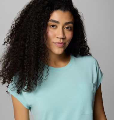 Women's Boundless Trek Technical T-Shirt, Color: Spray, image 16