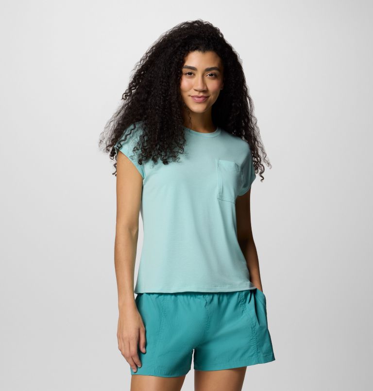 T-shirt tecnica Boundless Trek da donna, Color: Spray, image 1