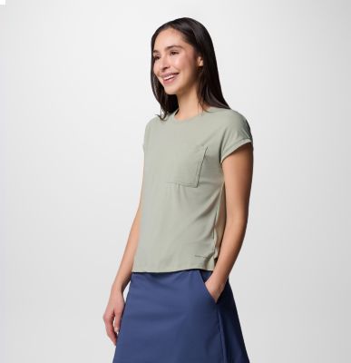 Women's Boundless Trek Technical T-Shirt, Color: Safari, image 7