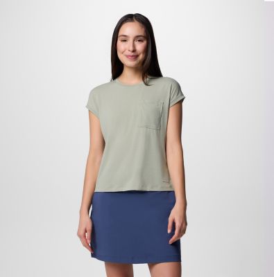 Women's Boundless Trek Technical T-Shirt, Color: Safari, image 5