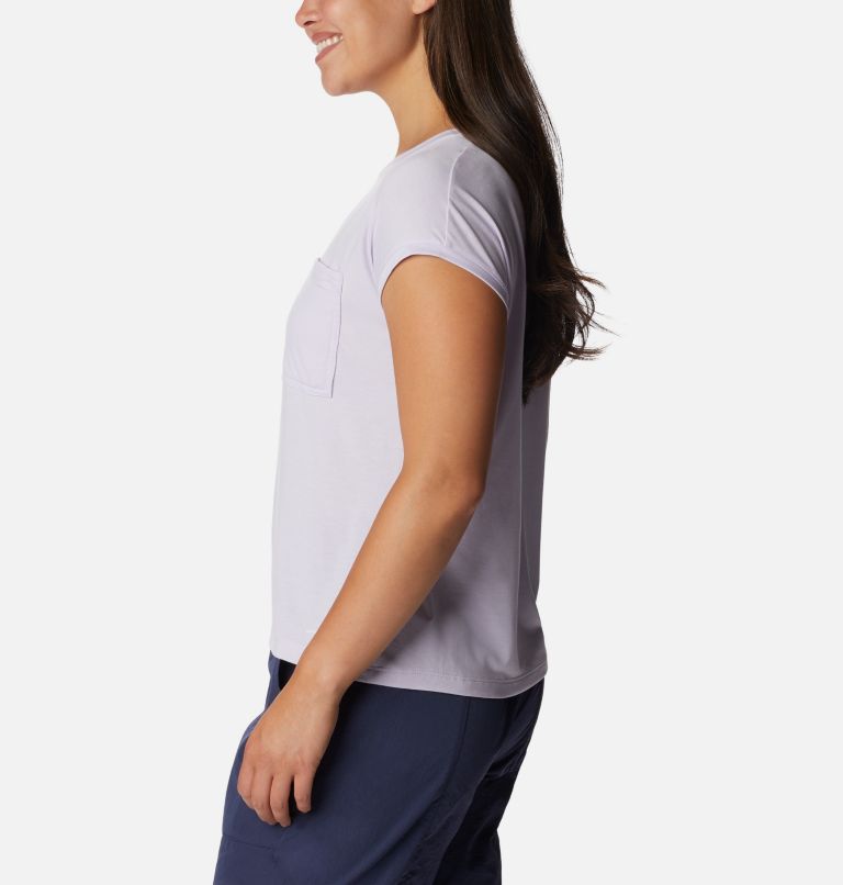 Women's Boundless Trek Technical T-Shirt, Color: Purple Tint, image 3