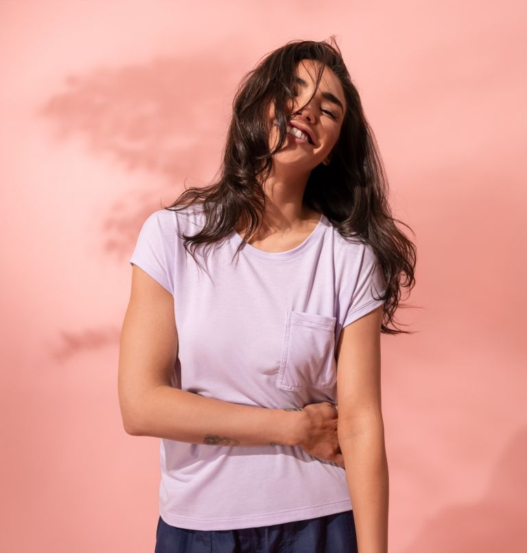 Women's Boundless Trek T-Shirt, Color: Purple Tint, image 7