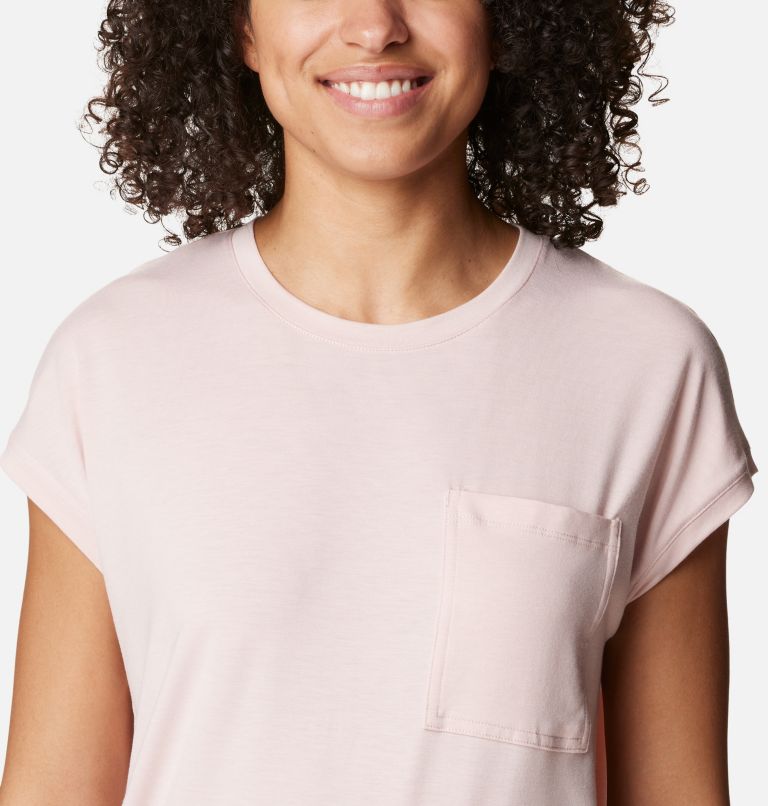 Women's Boundless Trek Technical T-Shirt, Color: Dusty Pink, image 4