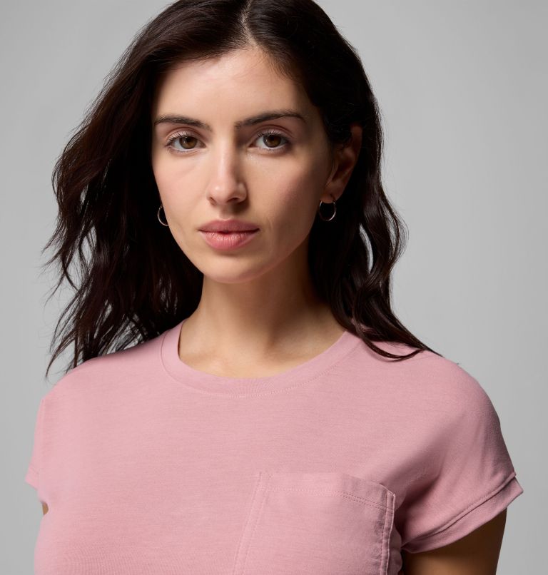 Boundless Trek Short Sleeve Tee, Color: Eraser Pink, image 4