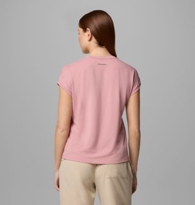 Women's Boundless Trek Technical T-Shirt, Color: Eraser Pink, image 10