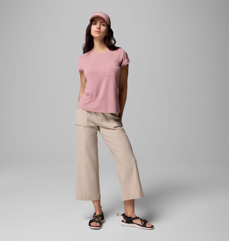 Boundless Trek Short Sleeve Tee, Color: Eraser Pink, image 6