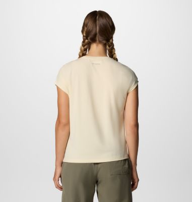 Women's Boundless Trek Technical T-Shirt, Color: Lemon Wash, image 2
