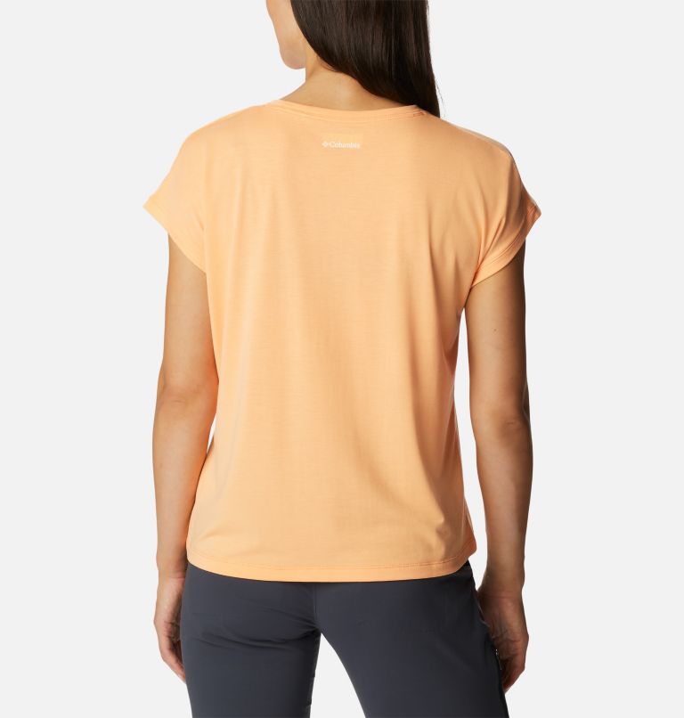 Thumbnail: Women's Boundless Trek Technical T-Shirt, Color: Peach, image 2