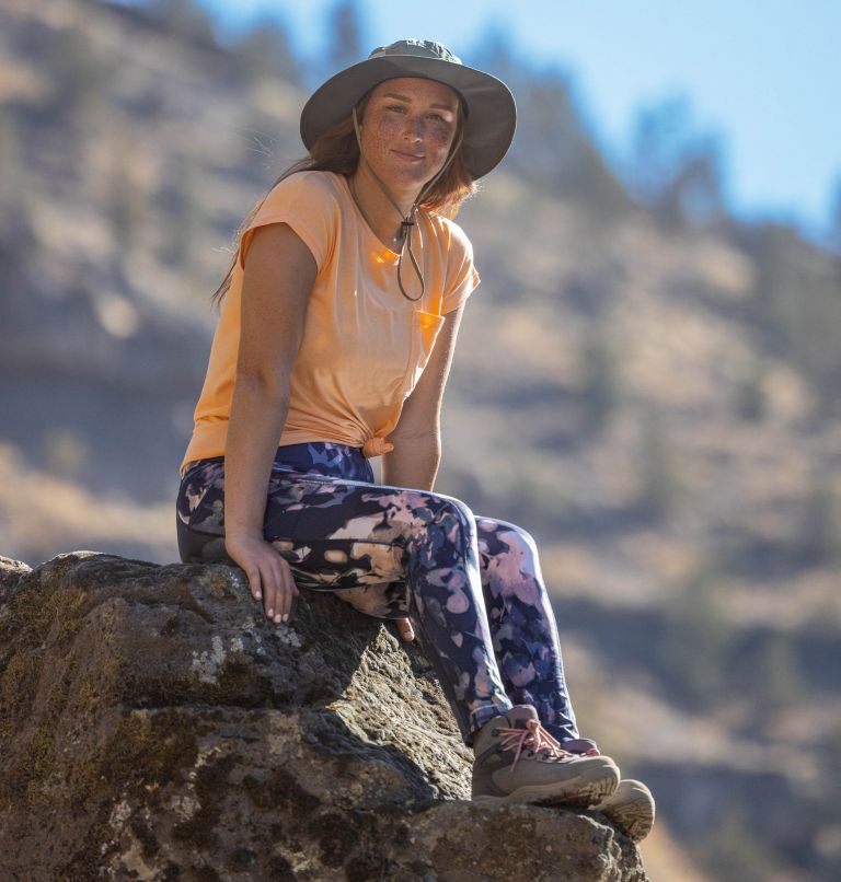 Women's Boundless Trek T-Shirt, Color: Peach, image 6