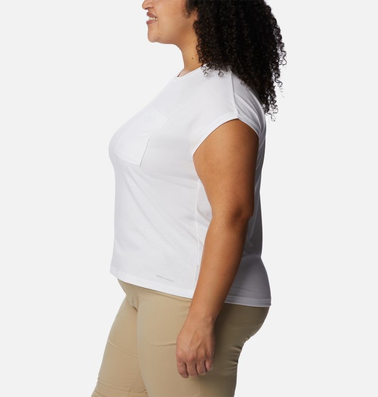 Thumbnail: Women’s Boundless Trek T-Shirt - Plus Size, Color: White, image 3