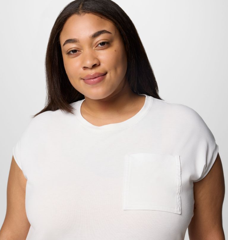 Women's Boundless Trek T-Shirt - Plus Size, Color: Sea Salt, image 4