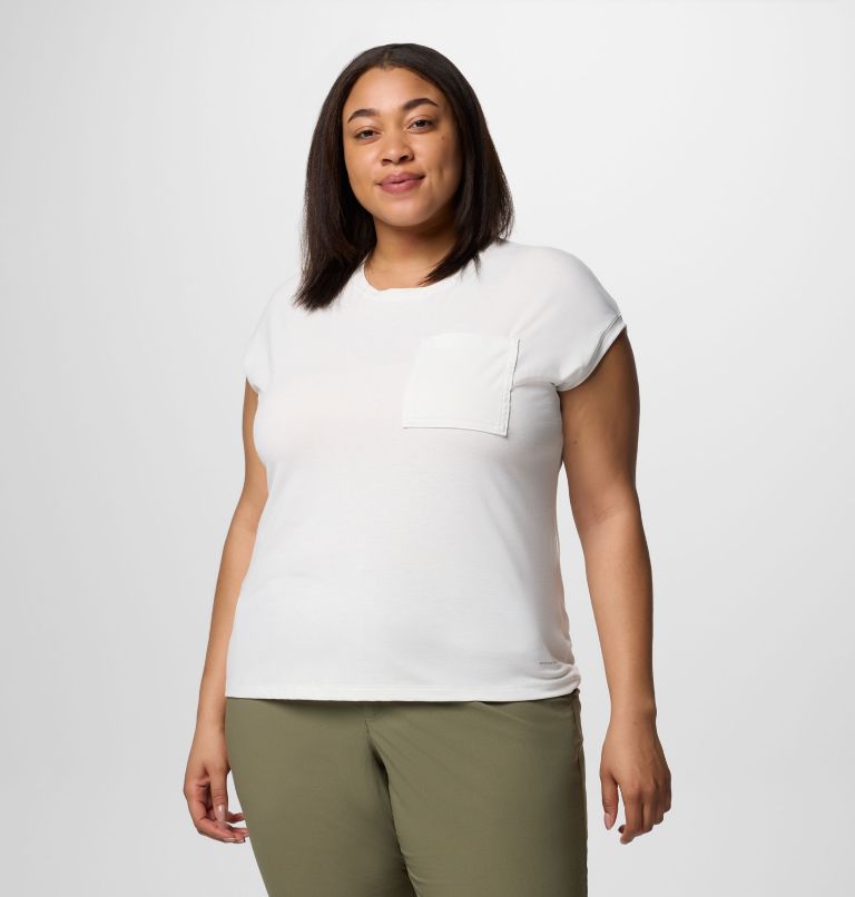 Women's Boundless Trek T-Shirt - Plus Size, Color: Sea Salt, image 1