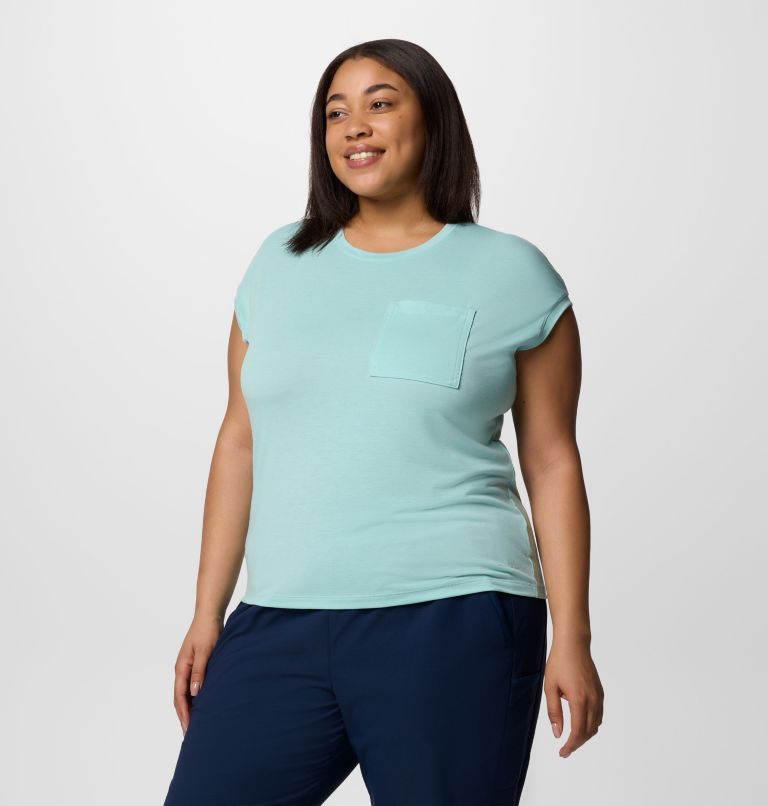 Women's Boundless Trek T-Shirt - Plus Size, Color: Spray, image 3