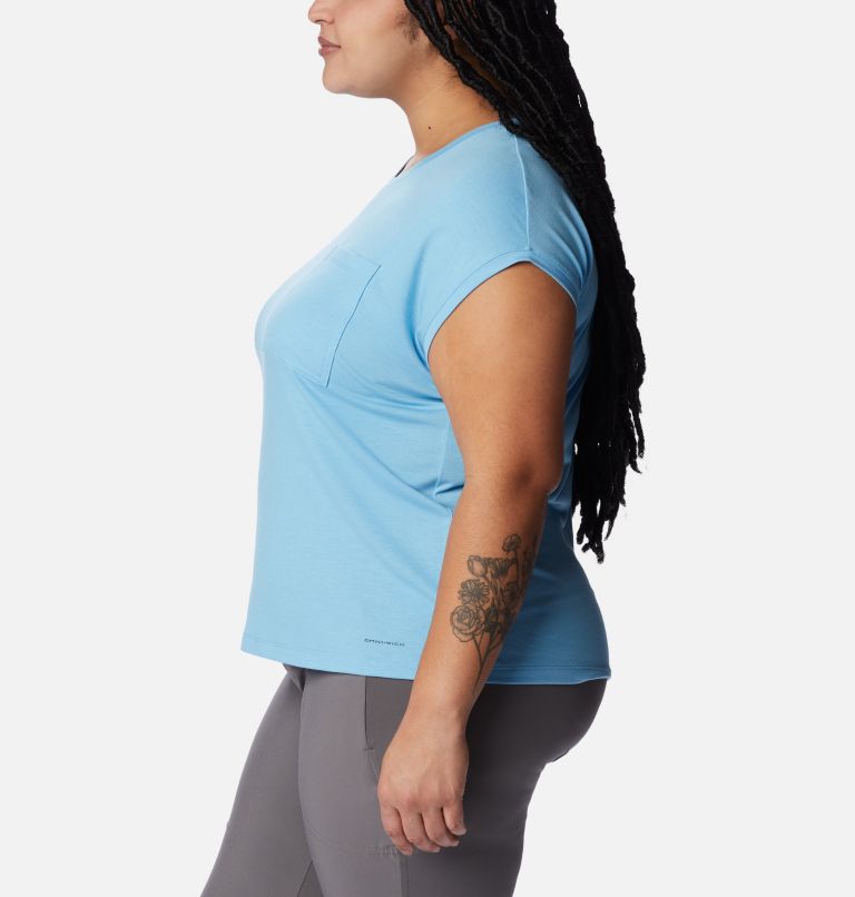 Women’s Boundless Trek T-Shirt - Plus Size, Color: Vista Blue, image 3