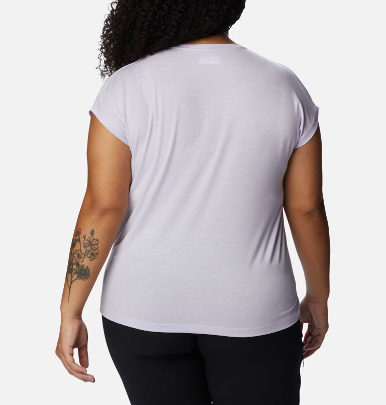 Thumbnail: Women’s Boundless Trek T-Shirt - Plus Size, Color: Purple Tint, image 2
