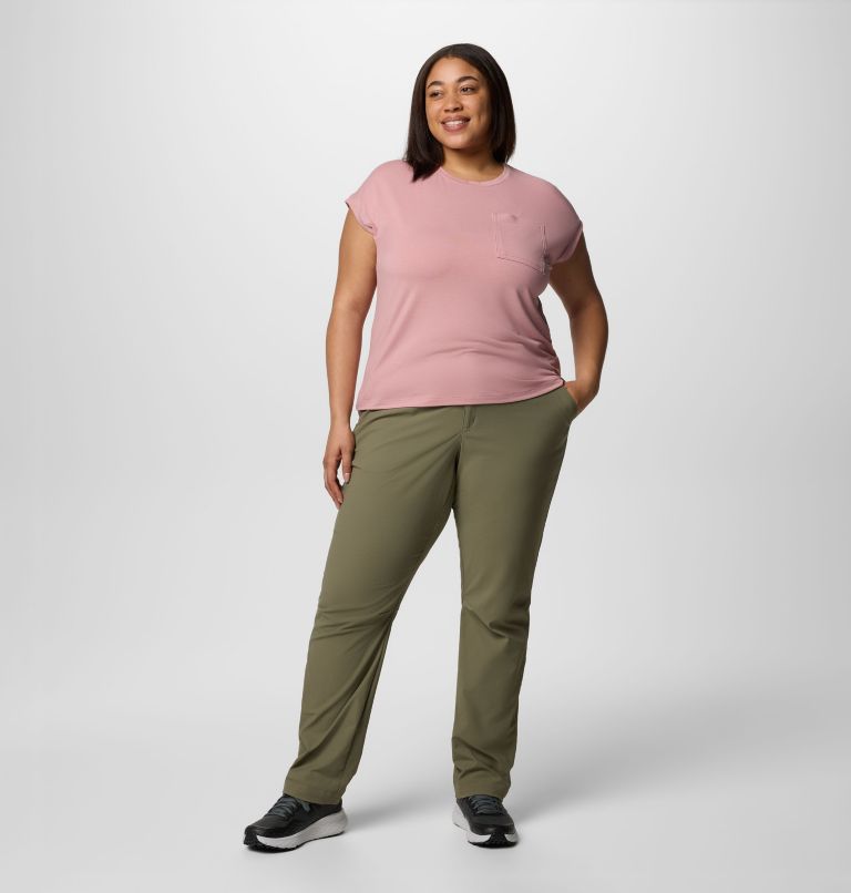 Women's Boundless Trek T-Shirt - Plus Size, Color: Eraser Pink, image 6