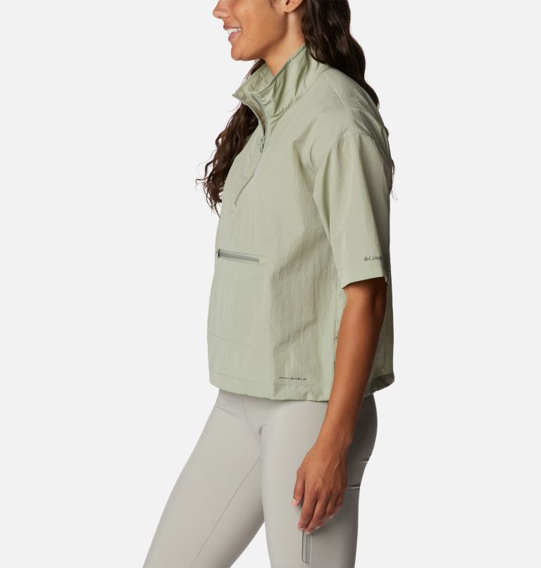 Women's Boundless Trek Half Zip Pullover, Color: Safari, image 3
