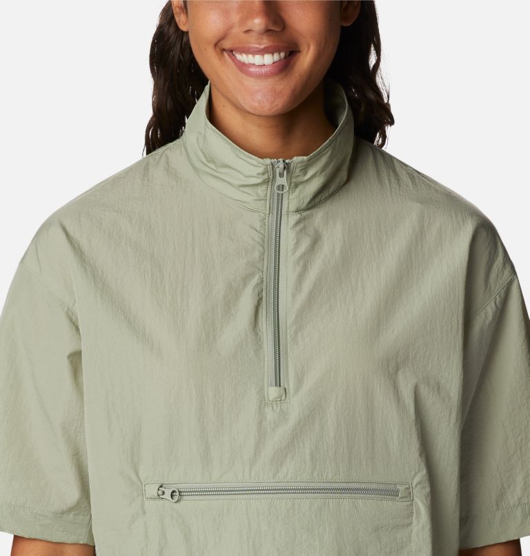 Thumbnail: Women's Boundless Trek Half Zip Pullover, Color: Safari, image 4