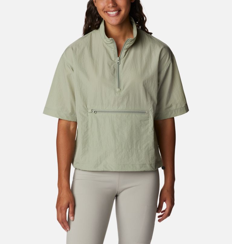 Women's Boundless Trek Half Zip Pullover, Color: Safari, image 1