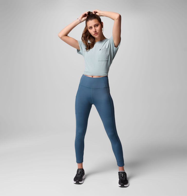 Women's Boundless Trek Leggings, Color: Everblue, image 2