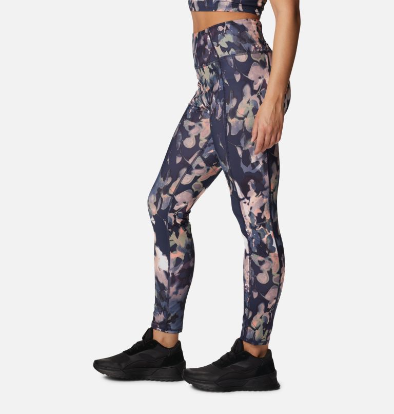 Women's Boundless Trek Leggings, Color: Nocturnal, Impressions, image 3