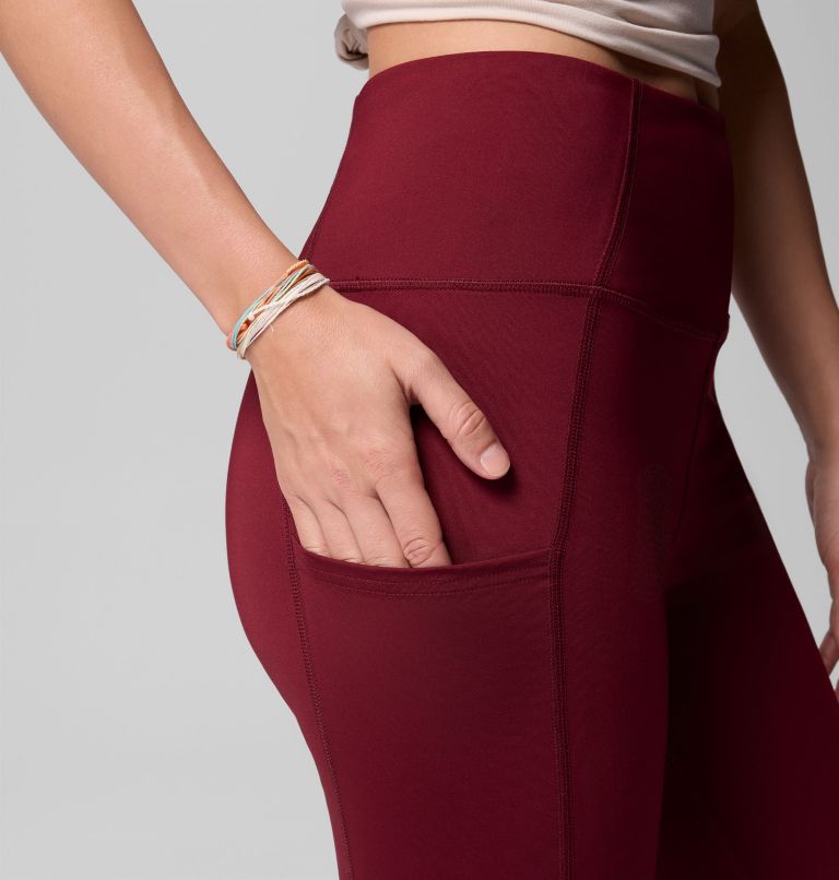 Women's Boundless Trek Leggings, Color: Rich Wine, image 7